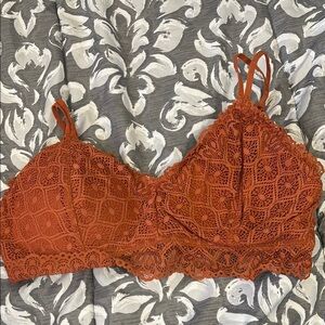 Lace Bralette in Rust